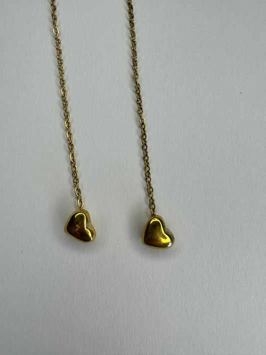 Heart to heart earrings